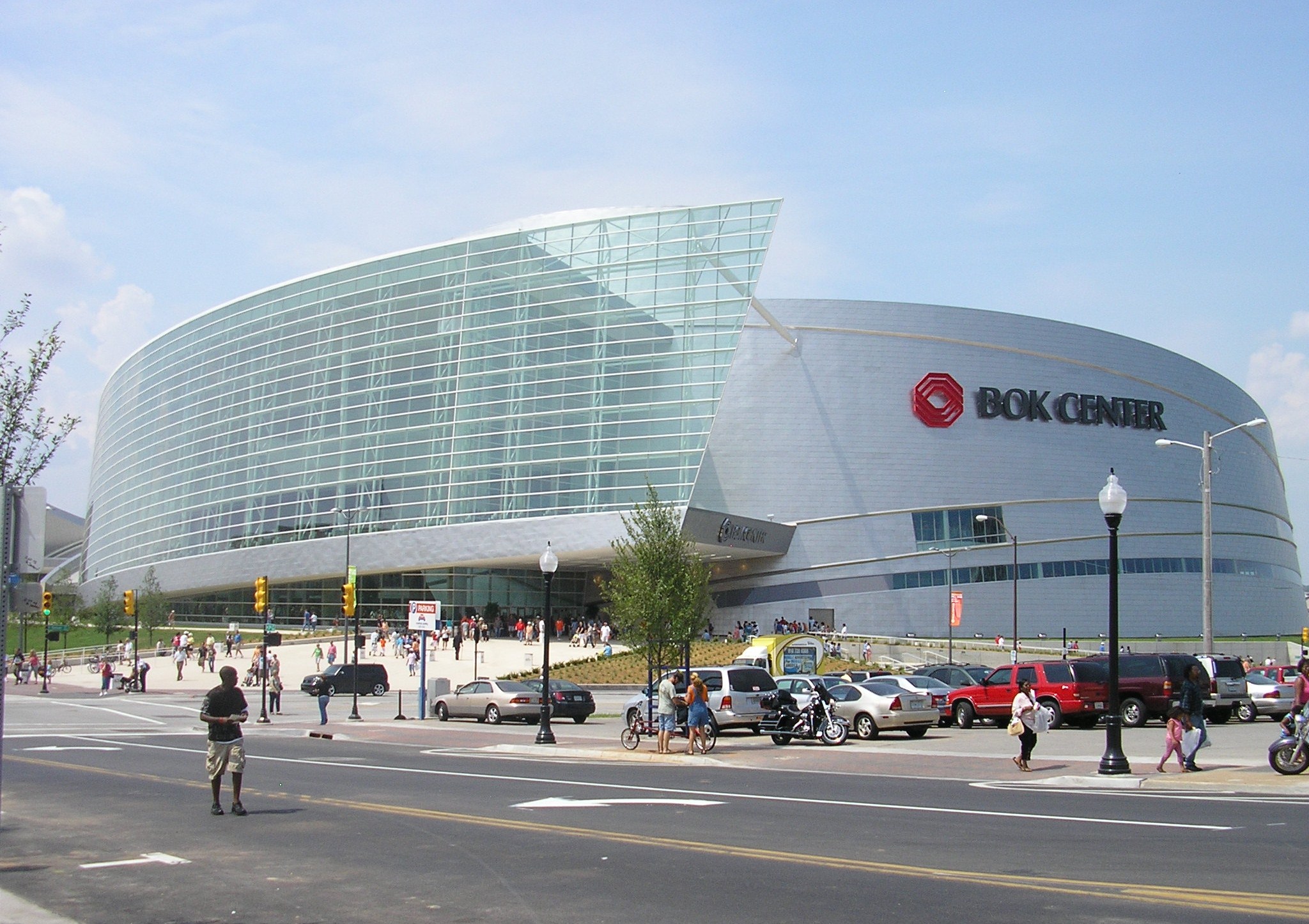 Historical photographic dossier for Tulsa, Oklahoma: BOK Center faccade.JPG