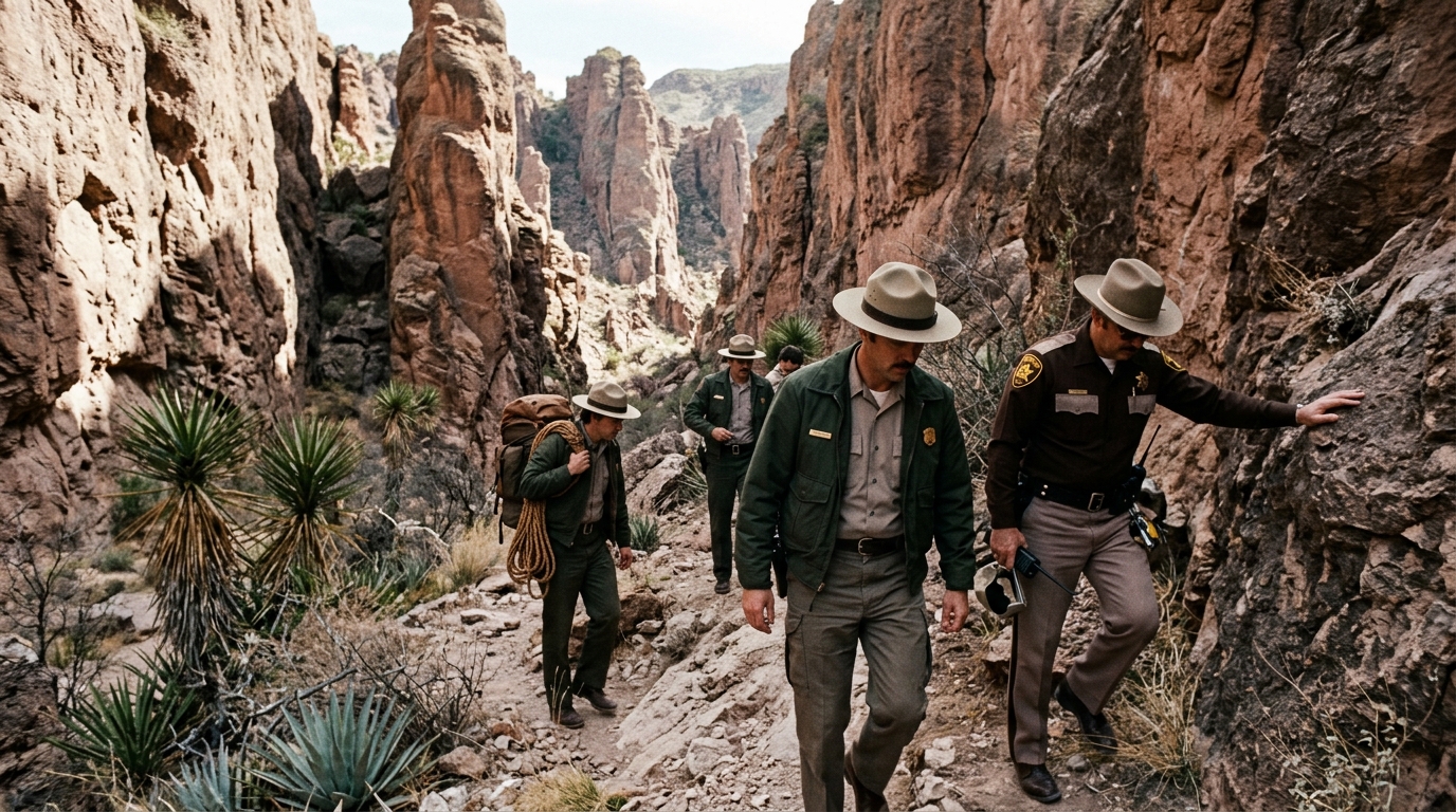 Chiricahua Faraway Ranch trail and volcanic rock pinnacles