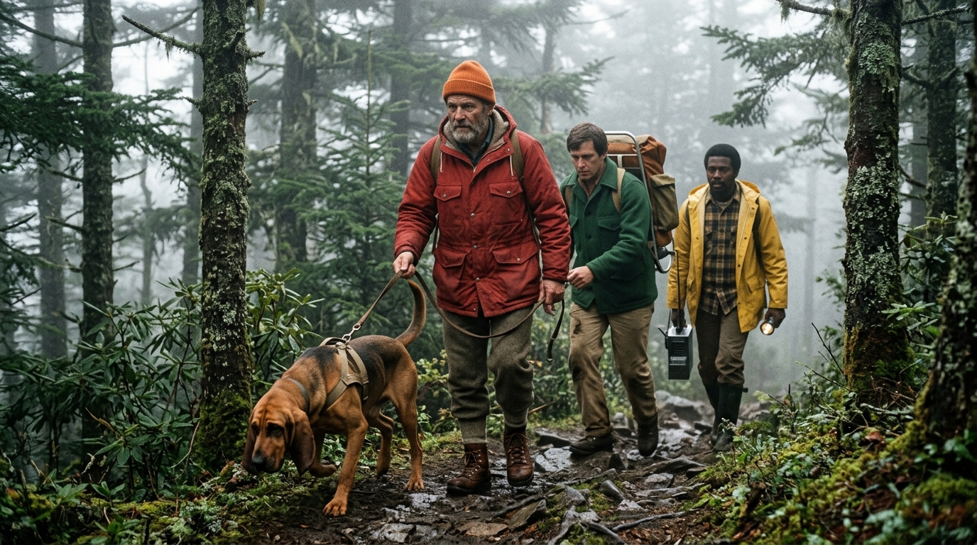 Search teams on Clingmans Dome trail Great Smoky Mountains