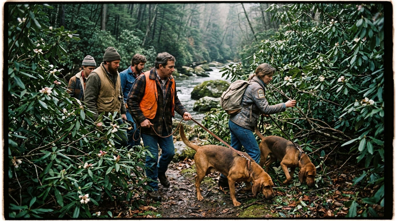 Deep Creek search teams and terrain