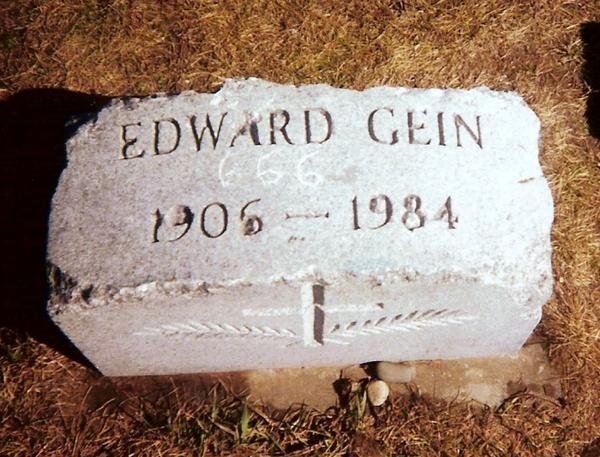 Ed Gein Headstone Plainfield Cemetery Wisconsin