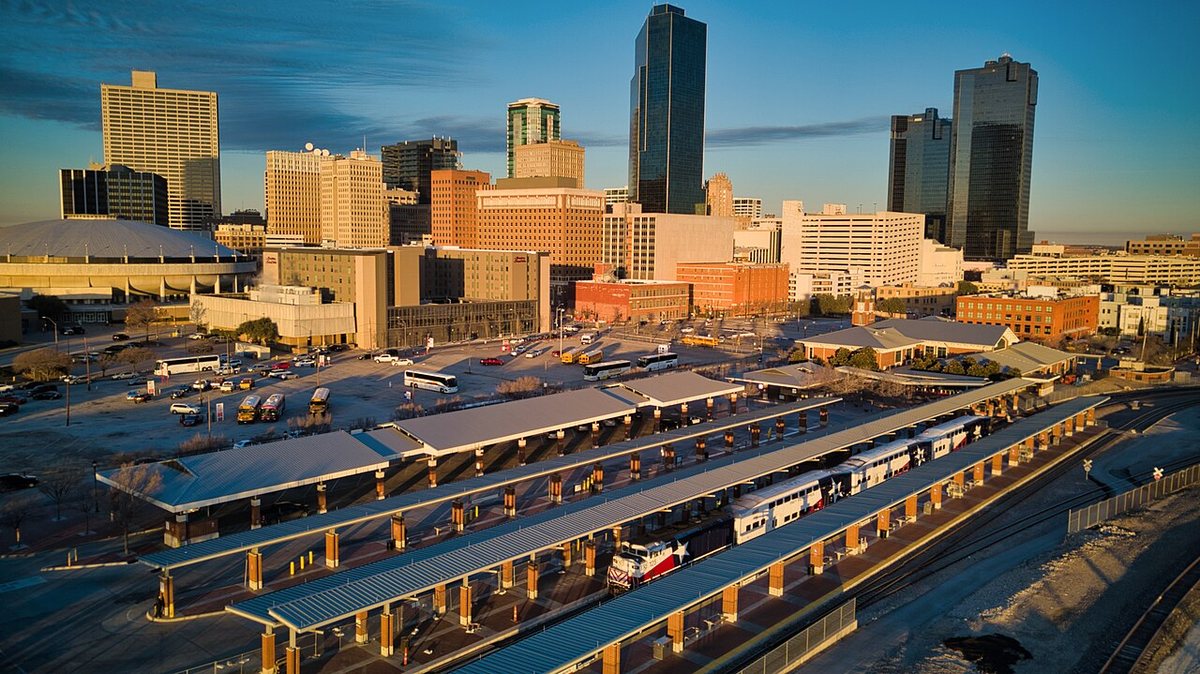 Historic Fort Worth Texas skyline and Tarrant County urban area where Carla Walker lived