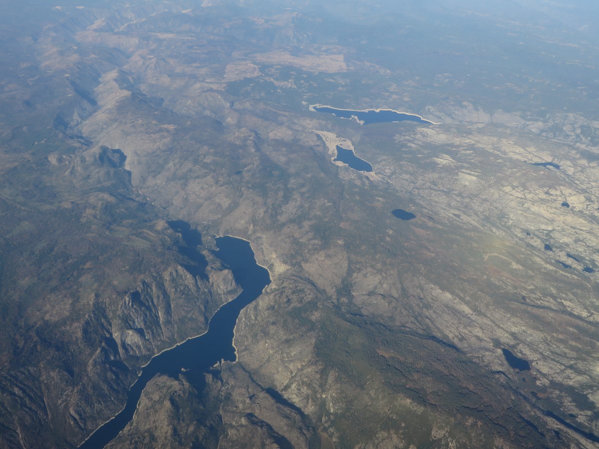 Hetch Hetchy reservoir and Rancheria Falls Yosemite