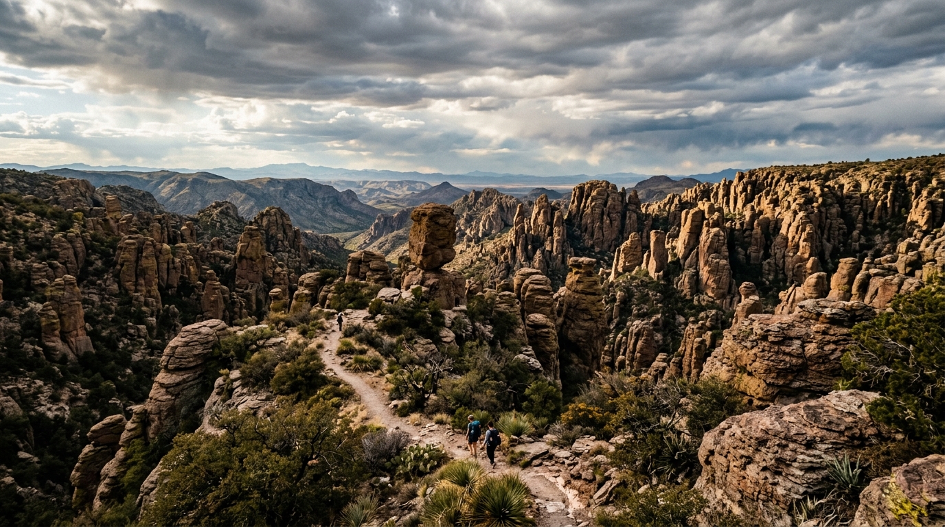 Ranger Paul Braxton Fugate and Chiricahua Rocks