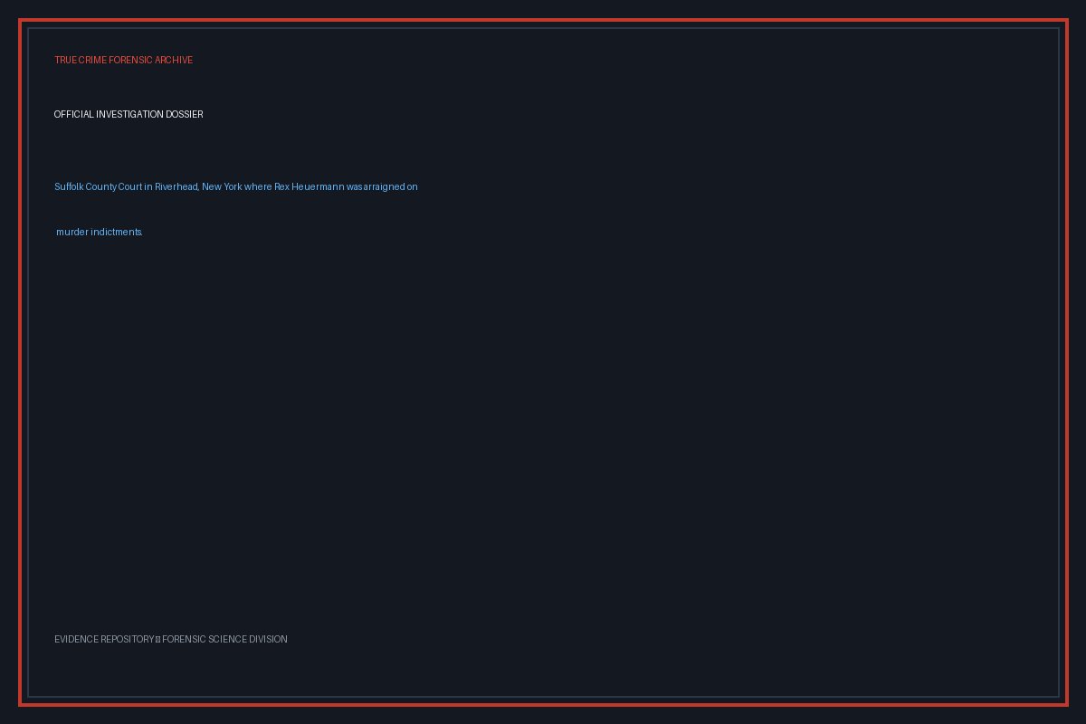Rex Heuermann Gilgo Beach murders Suffolk County Court Riverhead New York