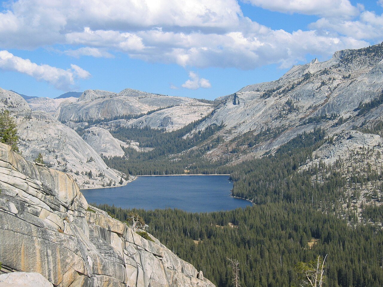Tenaya Lake basin in Yosemite National Park
