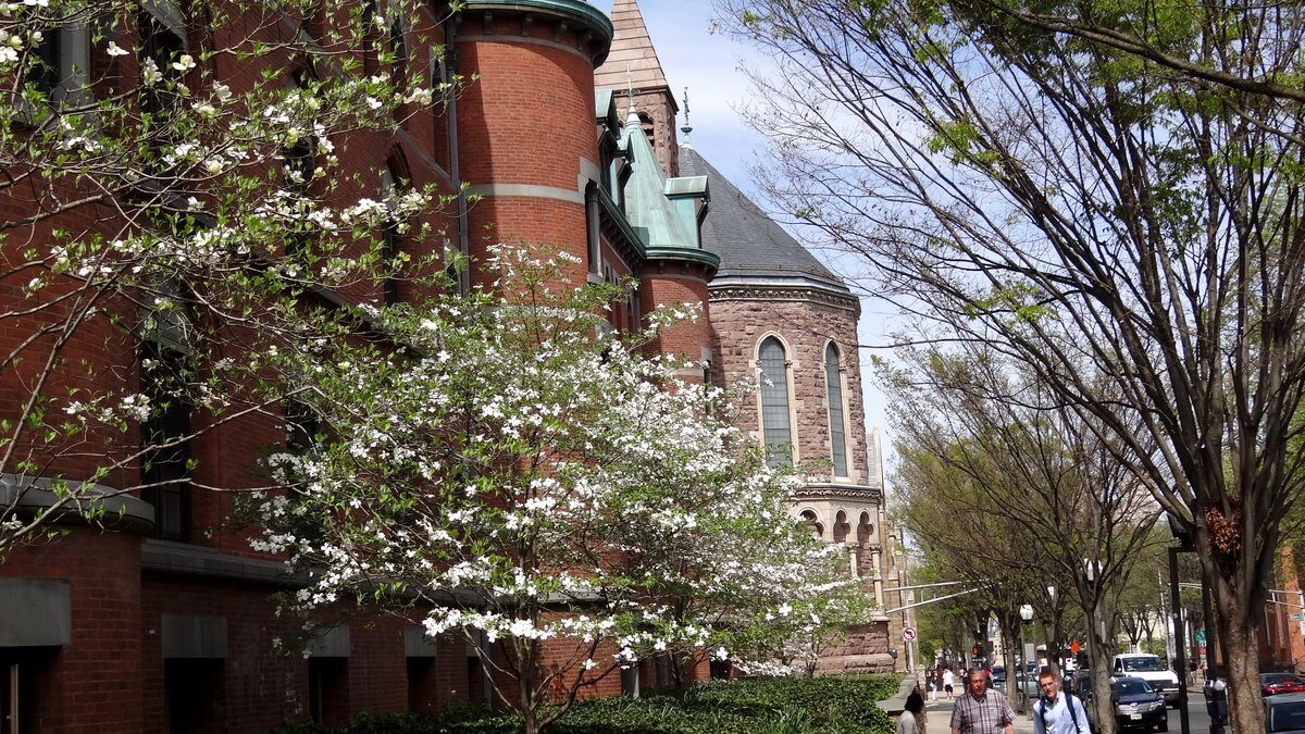 Phelps Gate at Yale University Campus New Haven