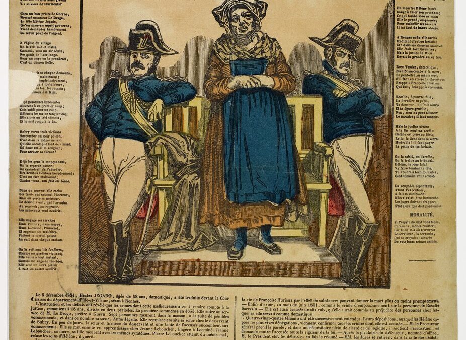 Helene Jegado French serial poisoner portrait lithograph